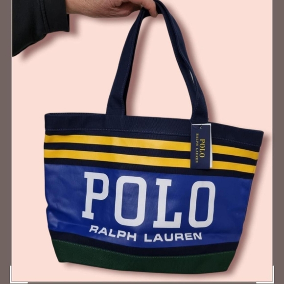 Polo Ralph Lauren large tote shopper with block color - Picture 2 of 4
